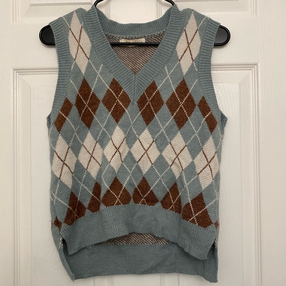 Argyle sweater vest